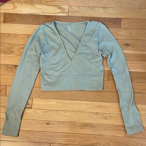 Dynamite Light Blue Crop Top Medium